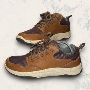 L.L. Bean Traverse Trail Outdoor Brown Leather Mesh Sneakers Women's Size 10D